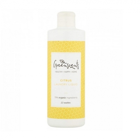 GREENSCENTS Hipoalergiczny skoncentrowany płyn do prania Certyfikowany CYTRUSOWY 500ml